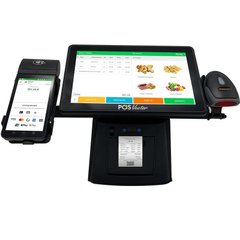 Розумна каса 5-в-1 SHIVA POS Android 11 для магазину і торгівлі. POS-термінал + принтер чеків + сканер штрихкодів + тримач + ПЗ