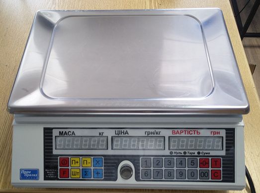 Весы торговые Промприбор ВТА-60/15-6D-АC на аккумуляторе, без стойки. Переоценка