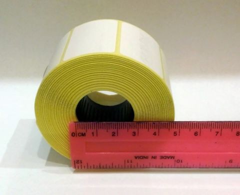 Лента для печати самоклеящихся термоэтикеток 40мм на 25мм (1000 этикеток / рулон)