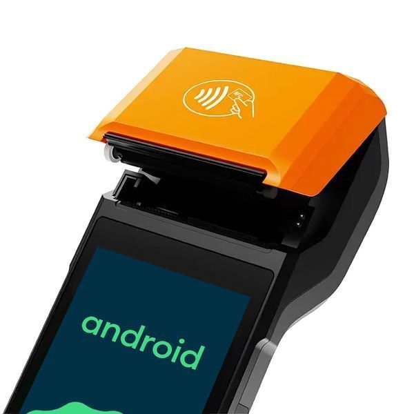 Комплексна мобільна каса &ldquo;Afina&rdquo; 3-в-1: POS-термінал на Android 13 + принтер чеків + сканер штрихкодів. Робота на акумуляторі до 12 годин. Переоцінка