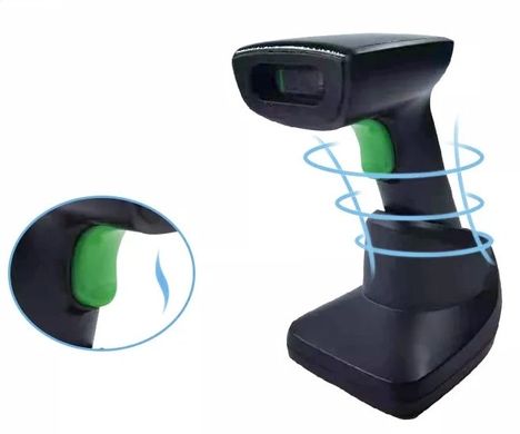 Беспроводной сканер штрихкодов 2D/1D MC-S8GBD-PRO. Высокопроизводительный считыватель с базой для подзарядки USB, BlueTooth