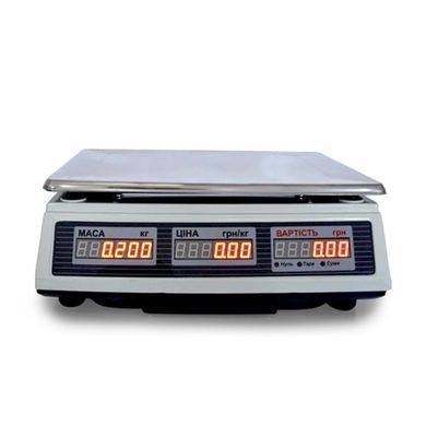 Весы торговые Промприбор ВТА-60/15-6D-АC на аккумуляторе до 3 дней в автономном режиме, без стойки