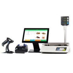 Автоматизация магазина полуфабрикатов, сухофруктов, орехов, специй. POS-терминал + принтер + сканер + весы